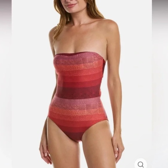 NWT Hermoza Leonor Ombré Tapa 14 Aztec Printed Criss Cross Back - Picture 5 of 14